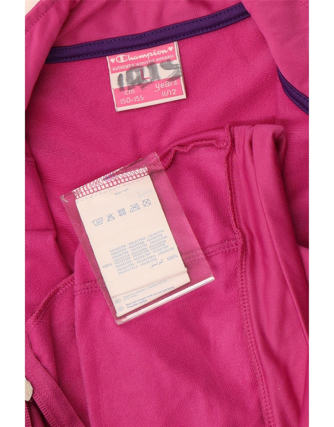CHAMPION Piger Grafisk træningsdragt Topjakke 11-12 år Large Pink
