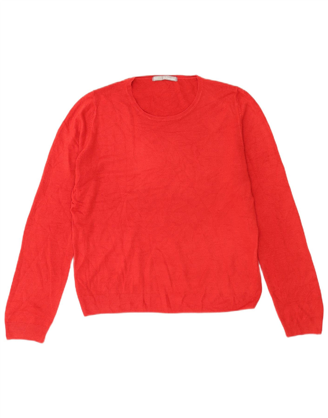 Marks & Spencer Dame sweater med rund hals DK 14 Stor Rød