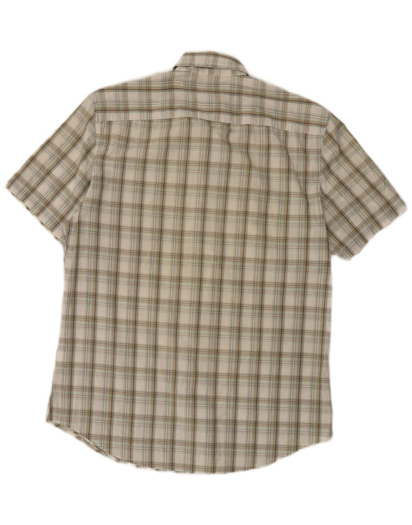 Calvin Klein Jeans Herre Kortærmet Military Shirt Medium Beige Check