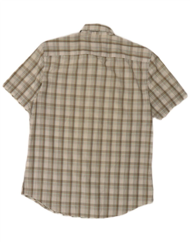 Calvin Klein Jeans Herre Kortærmet Military Shirt Medium Beige Check