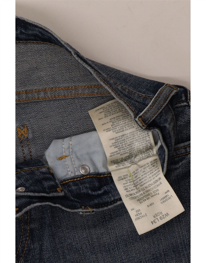 LEE Womens Rider Straight Jeans W29 L30 Navy Blue Cotton Vintage Lee and Second-Hand Lee from Messina Hembry 