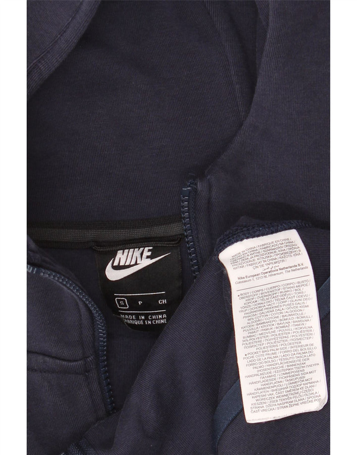 Nike Hættetrøje med lynlås til mænd, lille marineblå bomuld