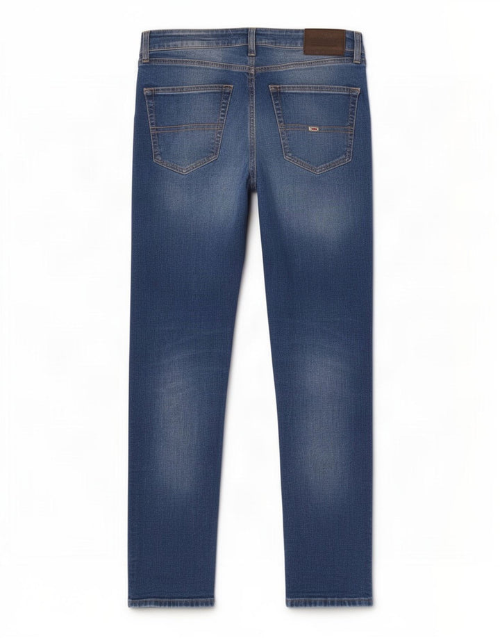 Tommy Hilfiger Herre Slim Jeans W30 L30 Blå Bomuld