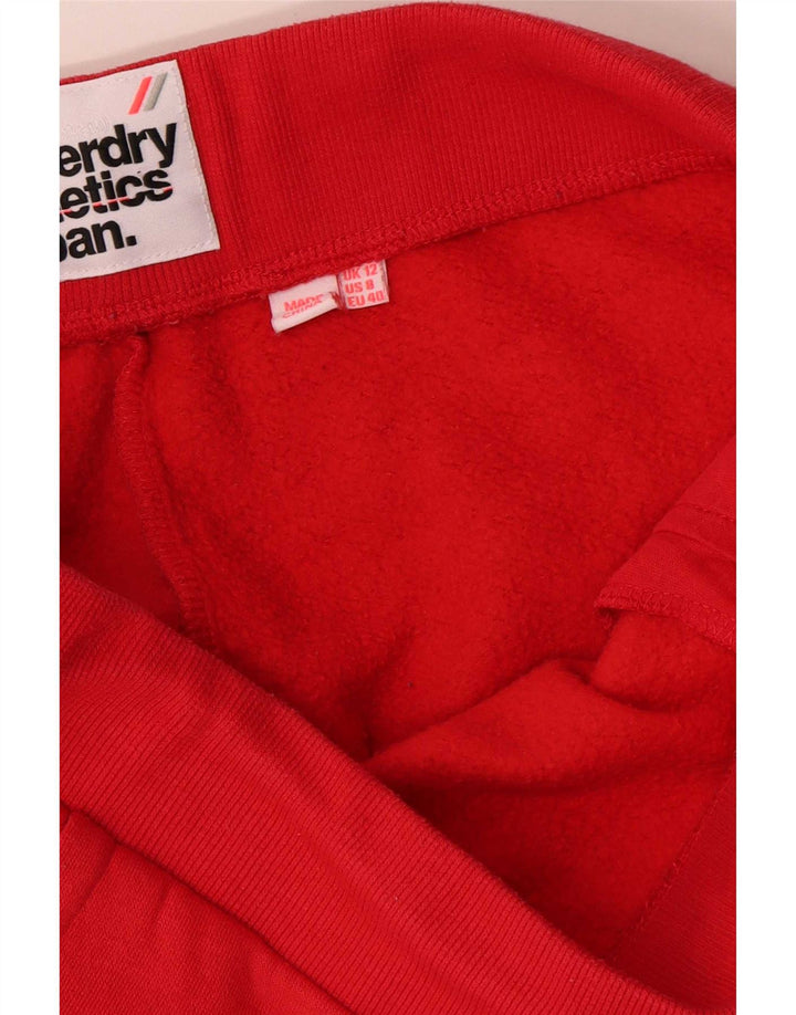 Superdry træningsdragt til kvinder Joggers UK 12 Medium rød bomuld
