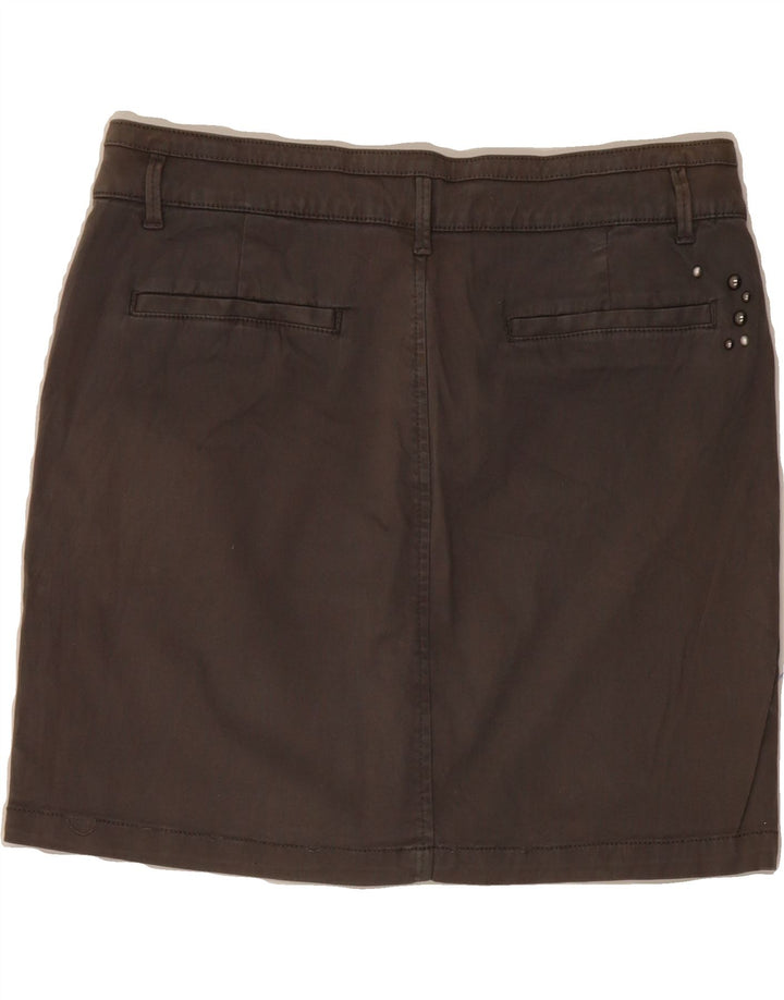 NAPAPIJRI Womens Denim Skirt IT 42 Medium W32  Grey Cotton Vintage Napapijri and Second-Hand Napapijri from Messina Hembry 
