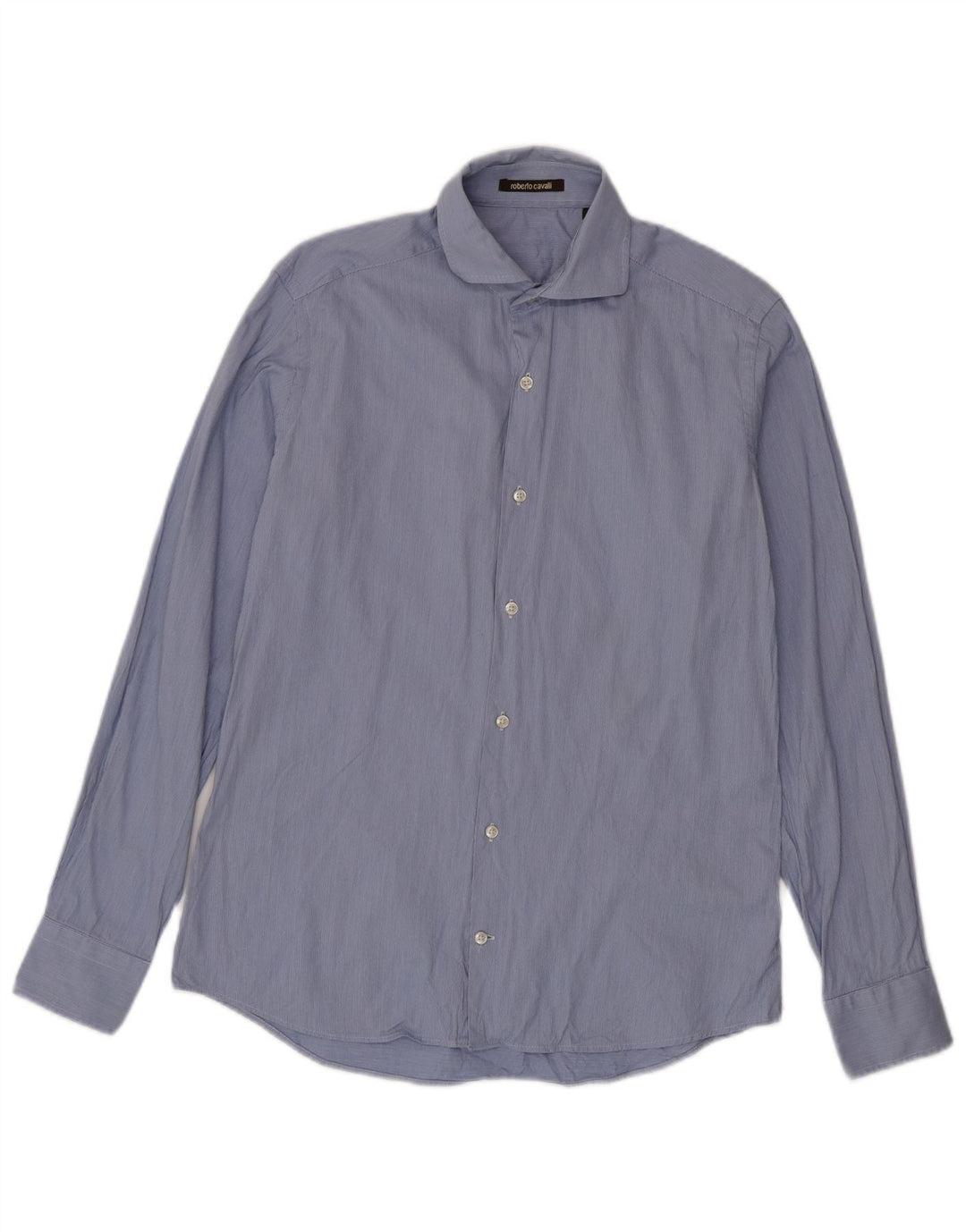 Roberto Cavalli Herreskjorte str. 39 Medium Blue Pinstripe