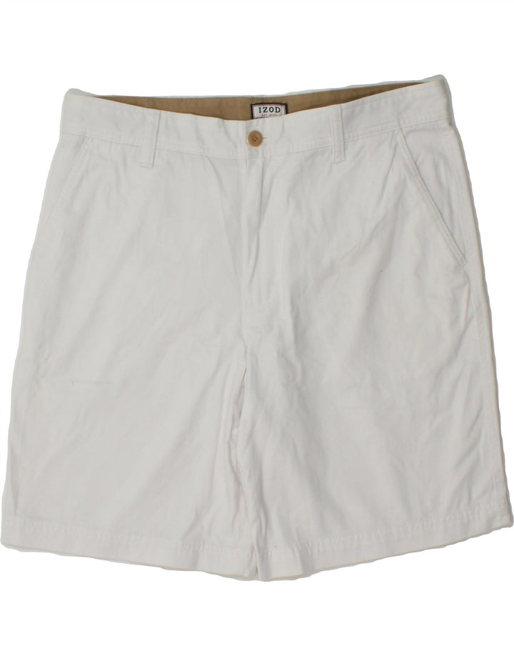 IZOD Mens Chino Shorts W36 Large White Cotton Vintage Izod and Second-Hand Izod from Messina Hembry 