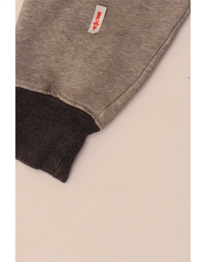 Champion Herre Sweatshirt Jumper Lille Grå Colourblock