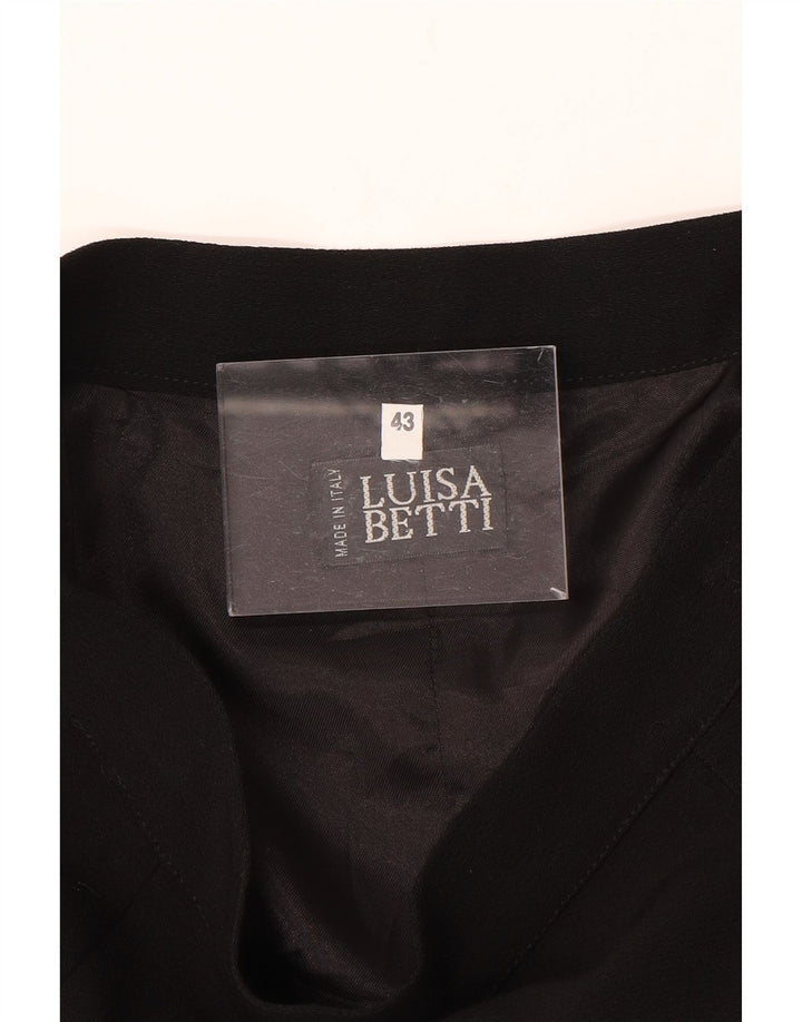 VINTAGE Womens Pencil Skirt IT 43 Medium W28 Black