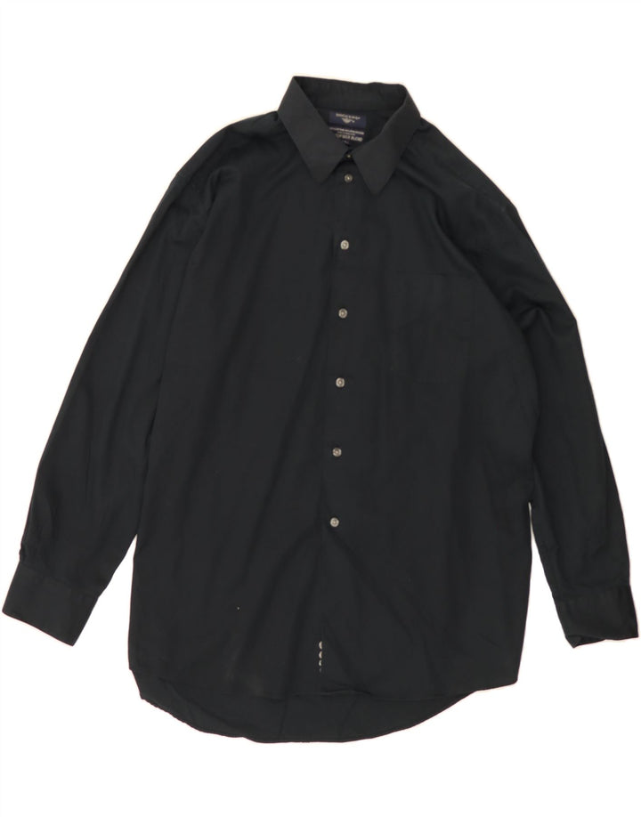 DOCKERS Mens Shirt Size 16 1/2 Large Black Cotton Vintage Dockers and Second-Hand Dockers from Messina Hembry 