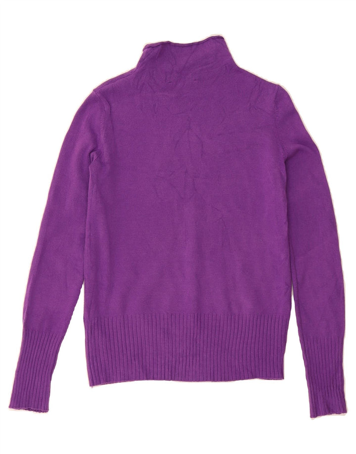 FRENCH CONNECTION Womens Turtle Neck Jumper Sweater UK 10 Small Purple Vintage French Connection and Second-Hand French Connection from Messina Hembry 