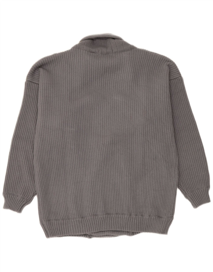 Vintage herre cardigan sweater XL Grå