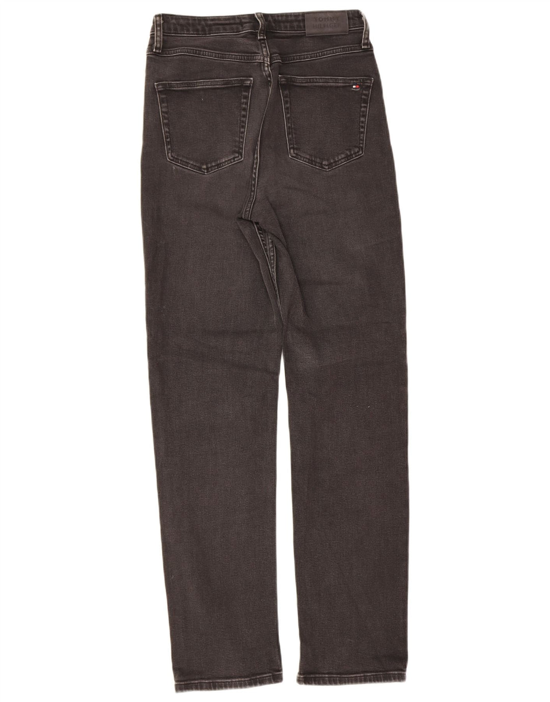 Tommy Hilfiger Dame Straight Jeans W28 L32 Sort Bomuld