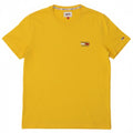 TOMMY HILFIGER Mens T-Shirt Top Medium Yellow Cotton