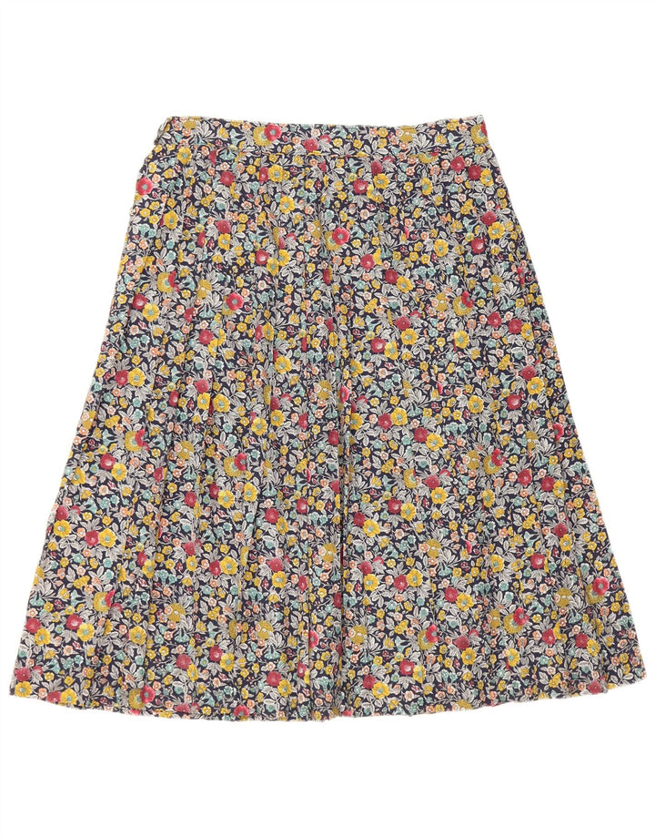 VINTAGE A-line nederdel til kvinder W28 Medium flerfarvet blomster