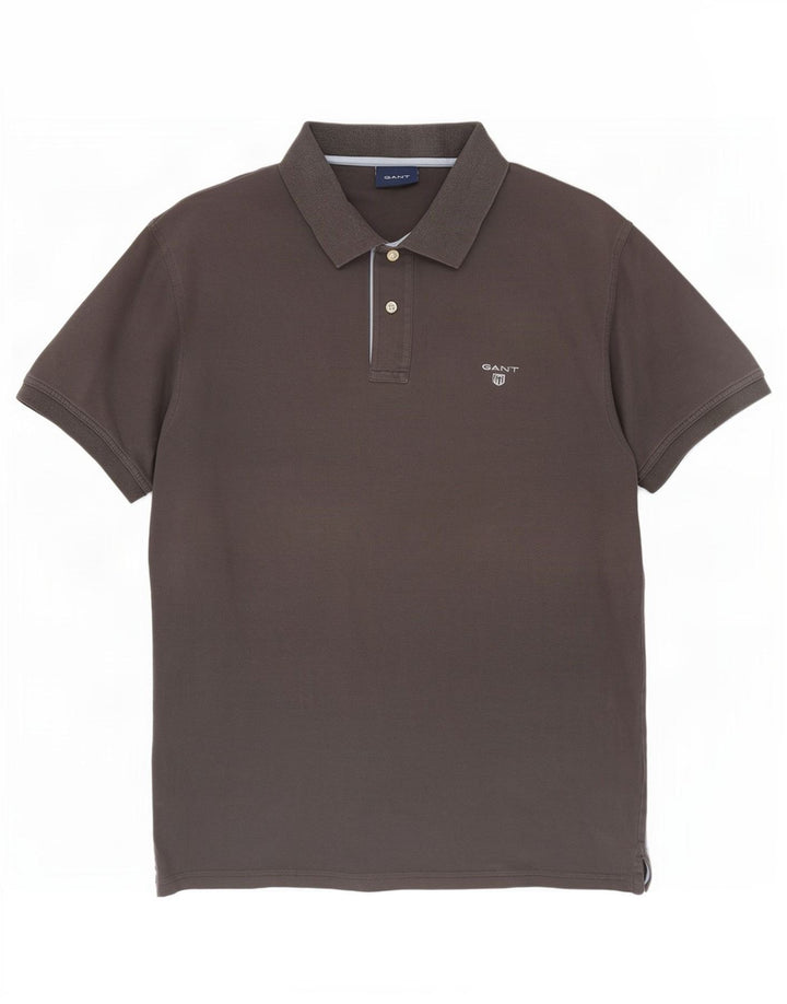 Gant Polo Shirt til mænd, stor grå bomuld
