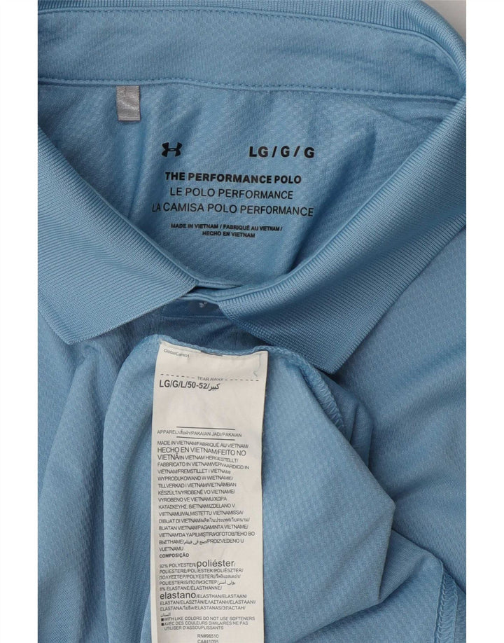 Under Armour Herre Polo Shirt Stor Blå Polyester