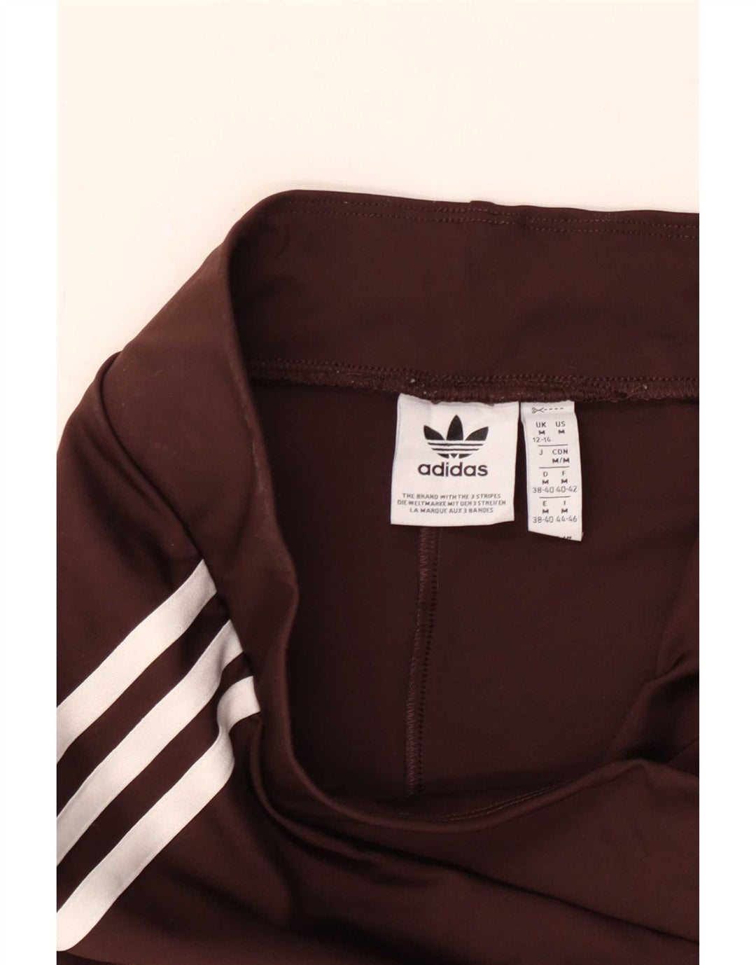 Adidas Dame Flare Leggings UK 12/14 Medium Brown