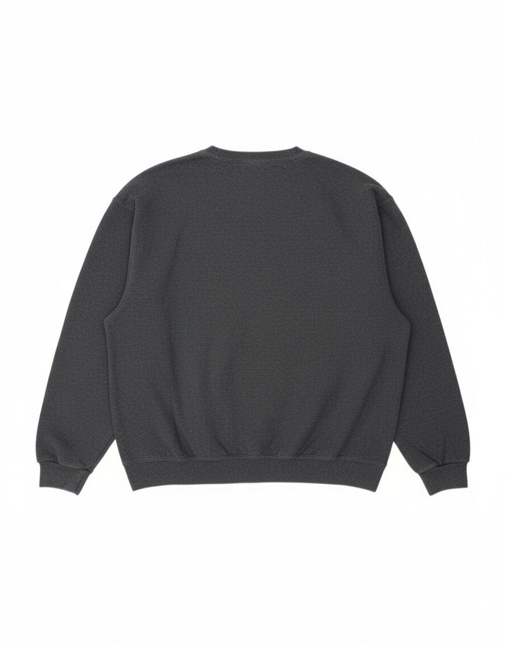 RUSSELL ATHLETIC Mens Grant Fit Sweatshirt Jumper Large Grey Cotton