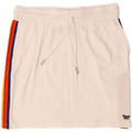 Superdry Mininederdel til kvinder UK 12 Medium W30 Hvidstribet bomuld