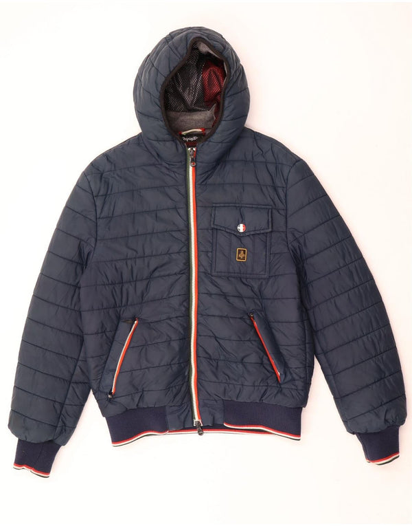 Refrigiwear Herre Sixty spa Hættepolstret jakke IT 50 Large Navy Blue