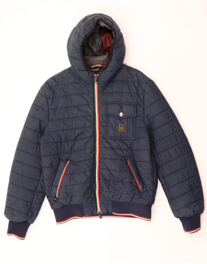 Refrigiwear Herre Sixty spa Hættepolstret jakke IT 50 Large Navy Blue