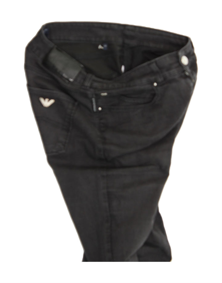 ARMANI Womens Slim Jeans W29 L27 Black Vintage Armani and Second-Hand Armani from Messina Hembry 