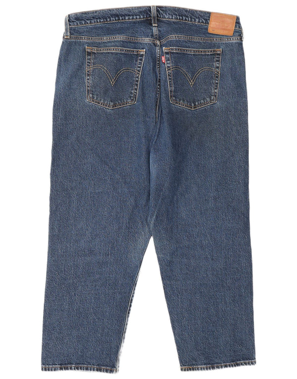 Levi's Dame 501 lige jeans US 16 2XL W40 L26 Blå Bomuld