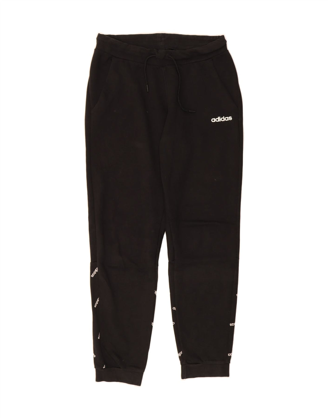 ADIDAS Mens Graphic Tracksuit Trousers Joggers Medium  Black Cotton Vintage Adidas and Second-Hand Adidas from Messina Hembry 