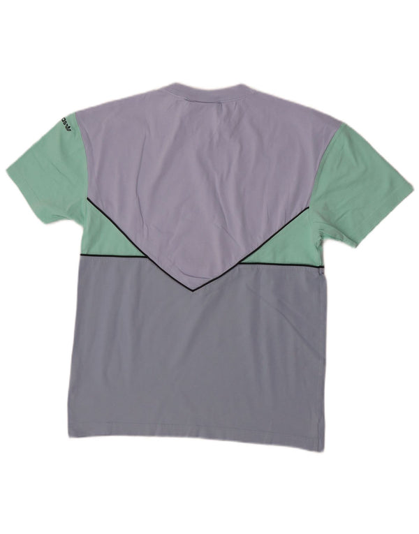 Adidas Herre grafisk T-shirt Top Lille flerfarvet Colourblock Bomuld
