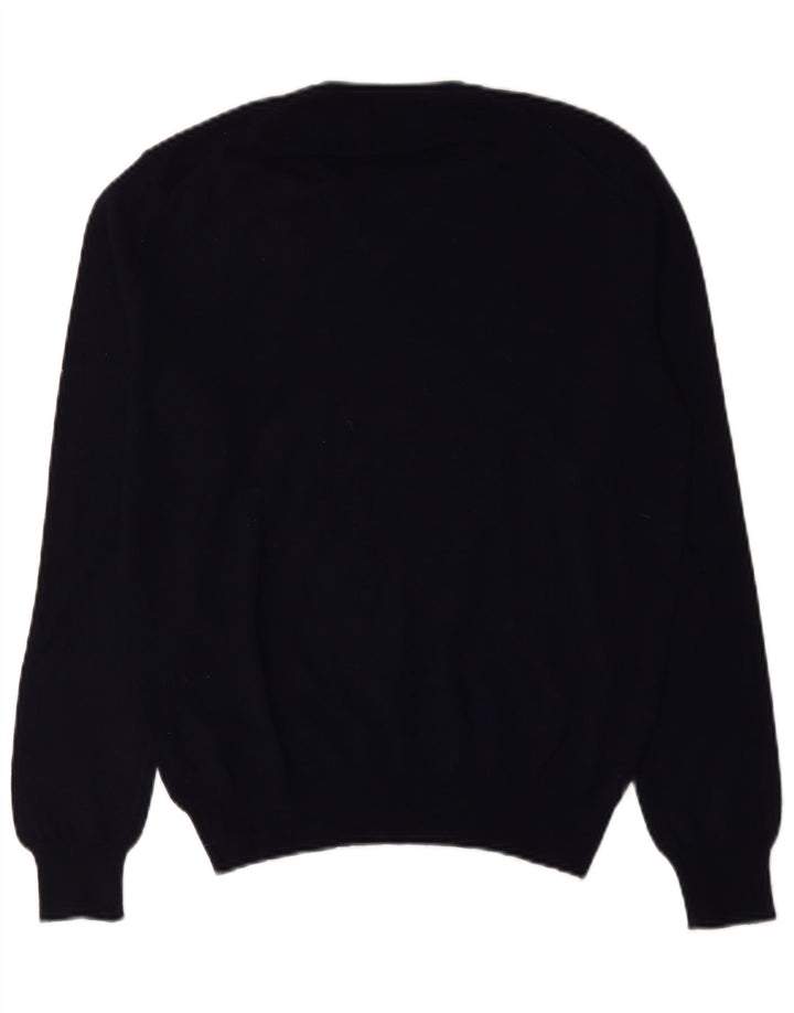 Rifle Herre V-hals Jumper Sweater Stor Marineblå Akryl