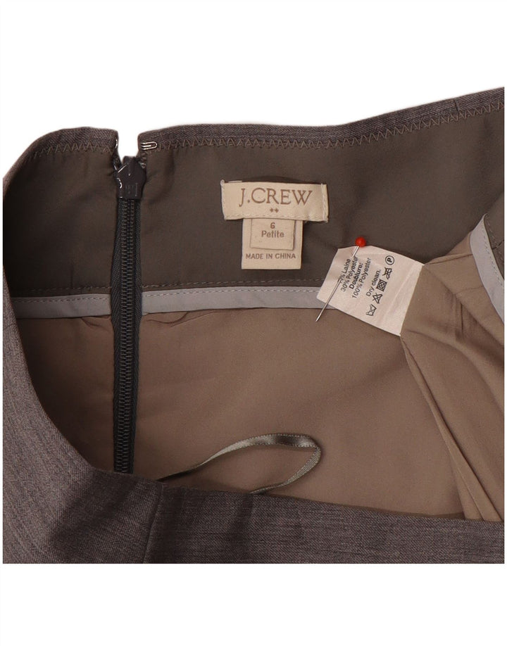 J. Crew Pencil Nederdel til kvinder US 6 Medium W30 Grå Uld