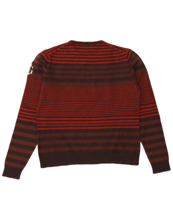 GUESS Dame sweater med rund hals DK 10 Small Bourgogne stribet