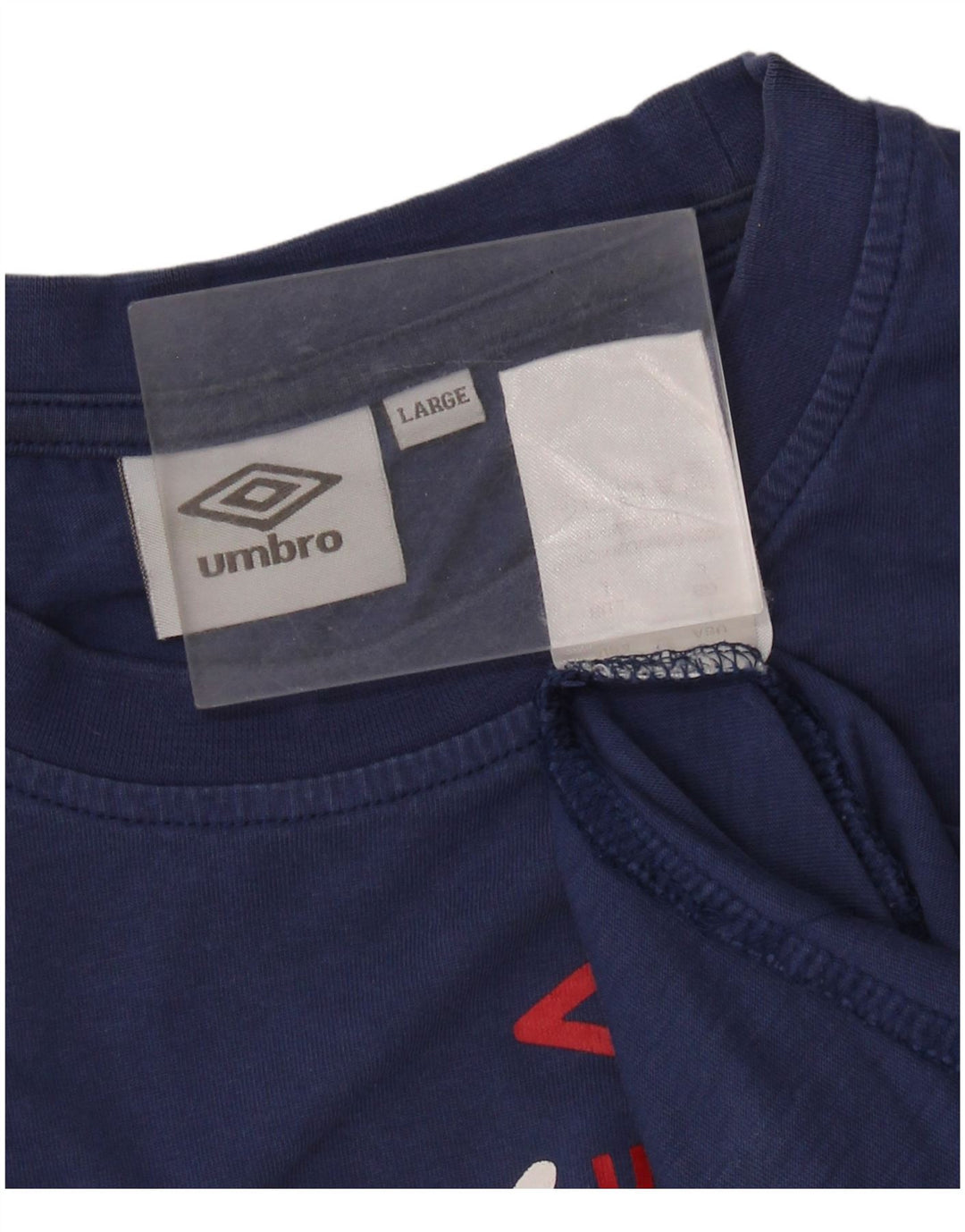 UMBRO Herre grafisk T-shirt Top Stor marineblå bomuld