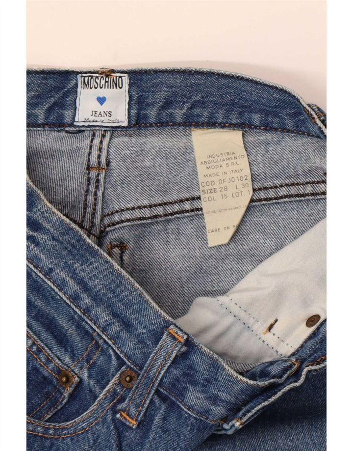 Moschino koniske jeans til kvinder W28 L28 blå bomuld