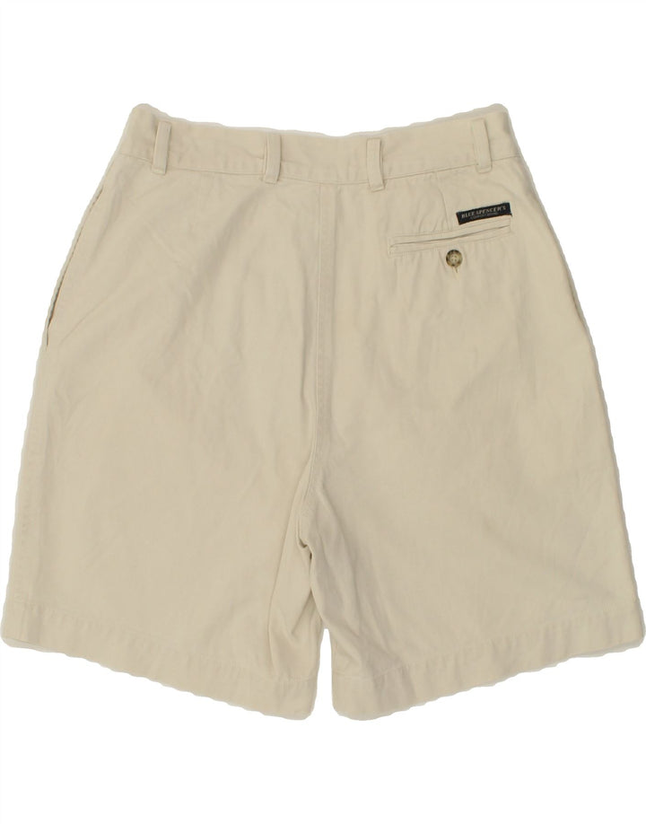 VINTAGE Womens Pegged Chino Shorts IT 42 Medium W30 White Cotton Vintage Vintage and Second-Hand Vintage from Messina Hembry 