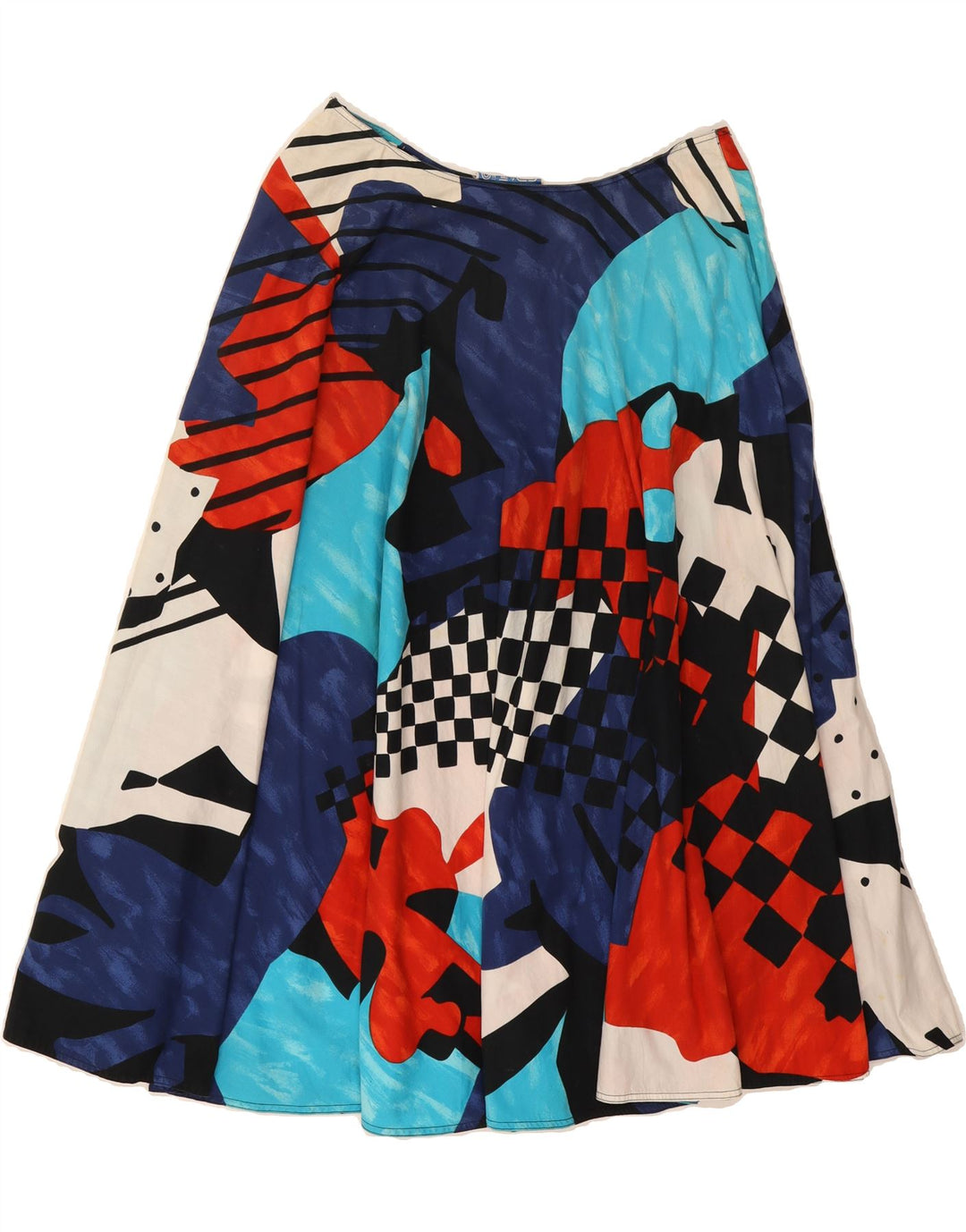 VINTAGE Womens A-Line Skirt IT 46 Large W30  Multicoloured Geometric Vintage Vintage and Second-Hand Vintage from Messina Hembry 