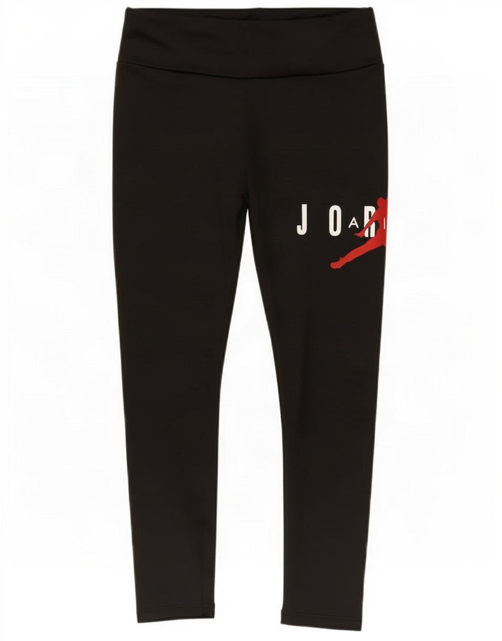 Jordan Girls Grafiske Leggings 8-9 år Lille sort polyester