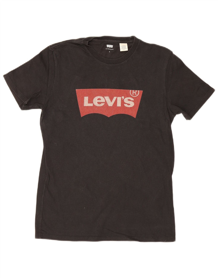 Levi's Herre grafisk T-shirt top lille sort bomuld