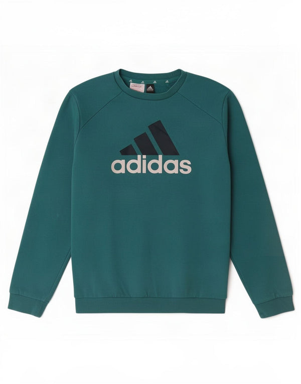 Adidas Boys Graphic Sweatshirt Jumper 11-12 år Grøn Bomuld