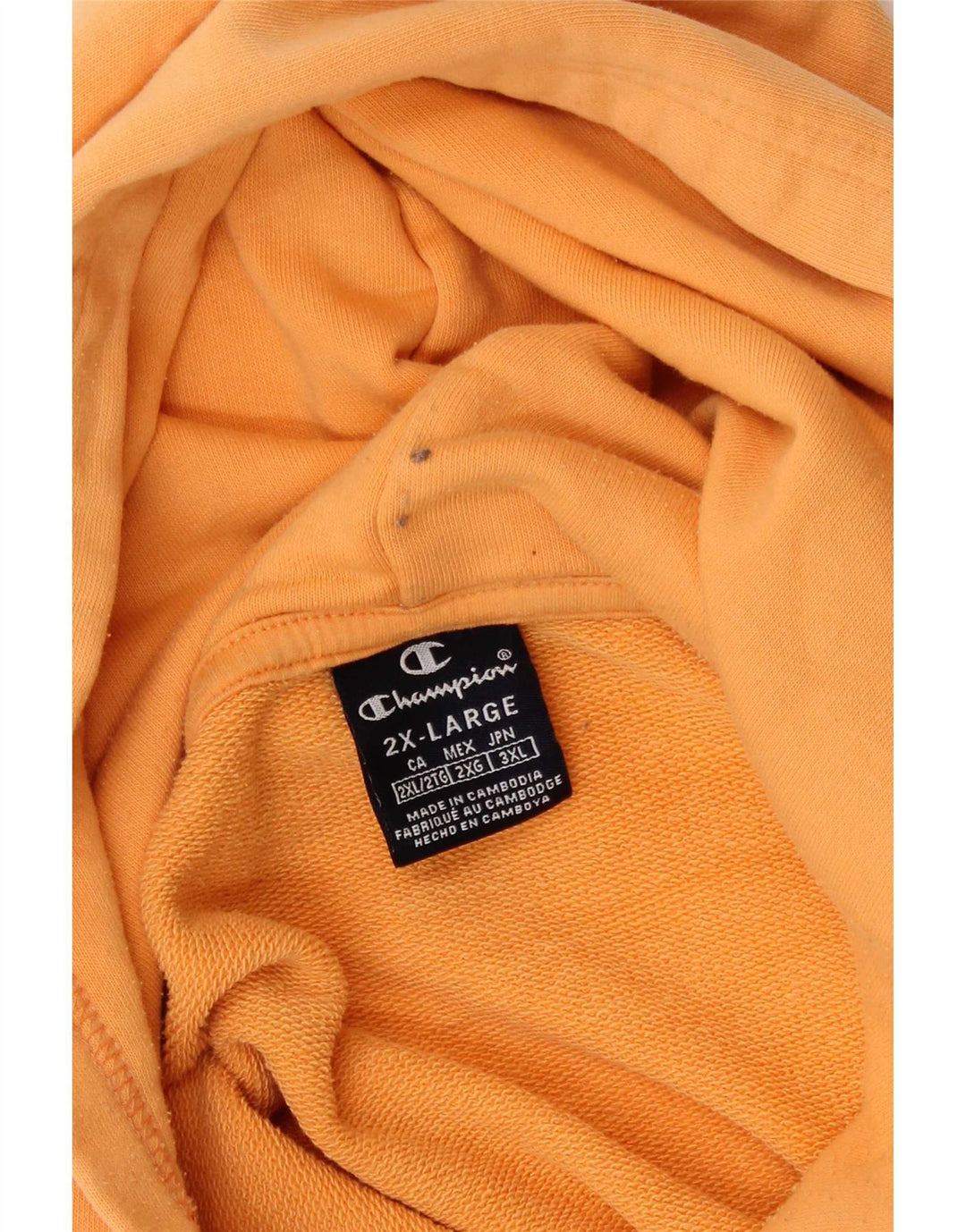 Champion Herre Grafisk Hoodie Jumper 2XL Orange