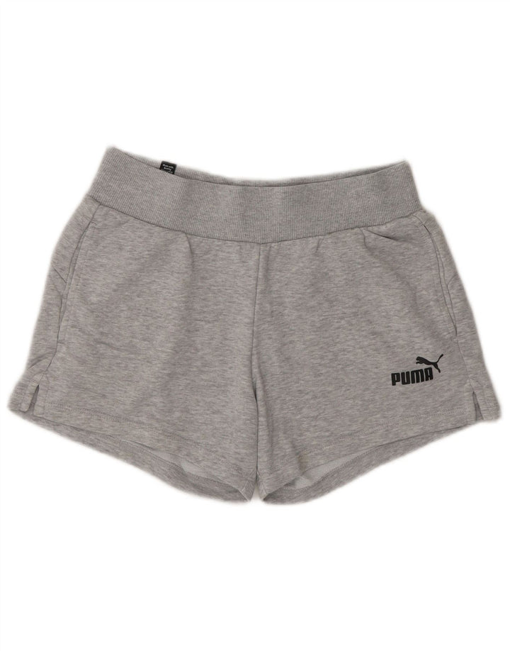 PUMA Womens Sport Shorts UK 10 Small  Grey