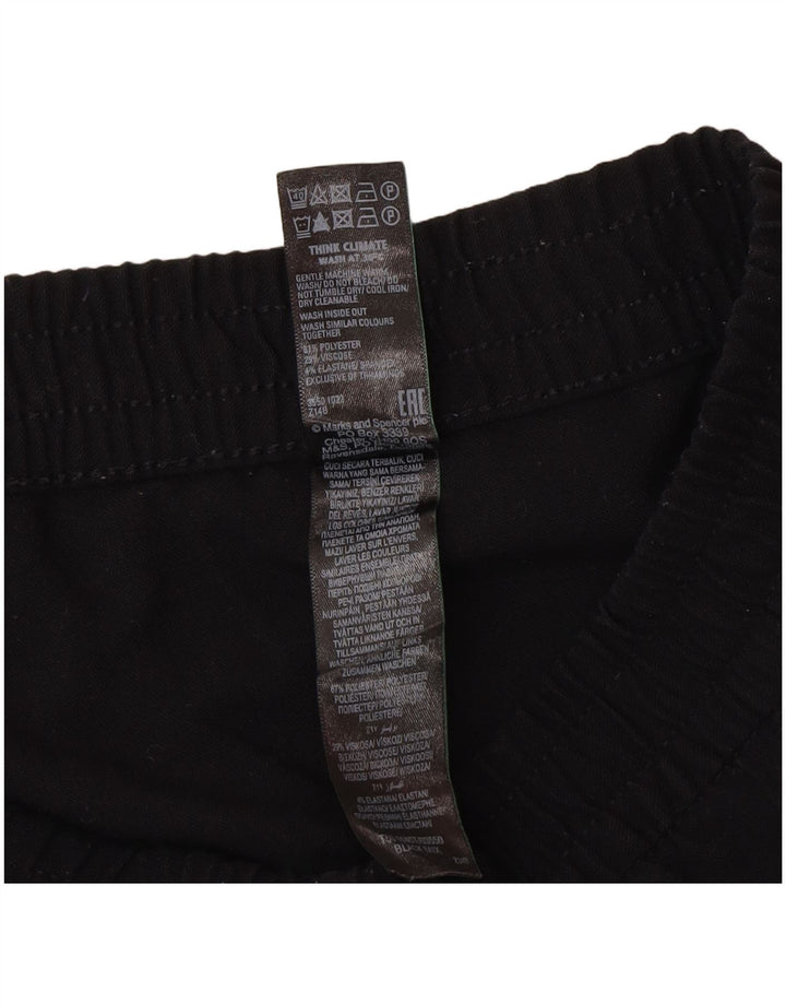 Marks & Spencer Træningsdragtsbukser til kvinder UK 14 Medium Sort Polyester