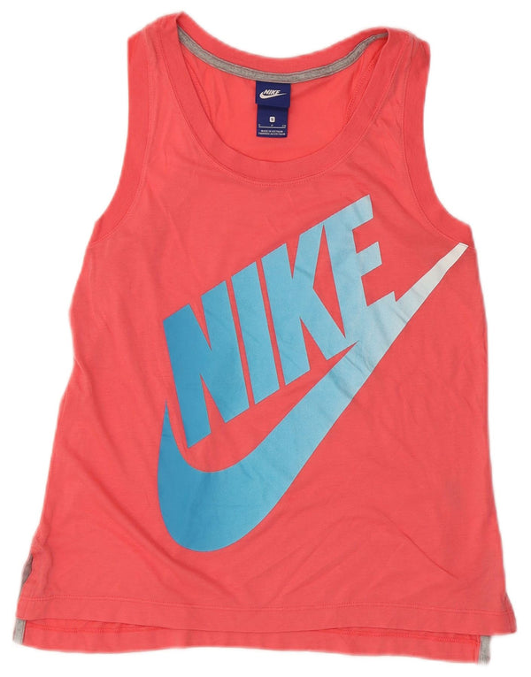 NIKE grafisk vest top til kvinder 10 Small Pink Polyester