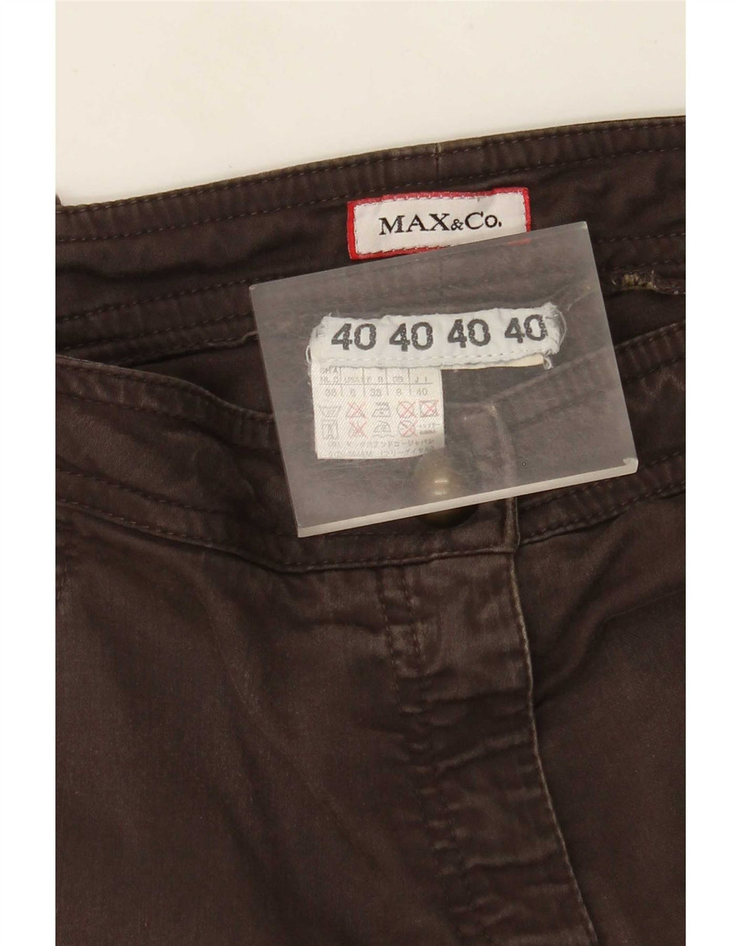 Max&Co. Dame Slim Cargo Bukser UK 8 Small W30 L29 Brun