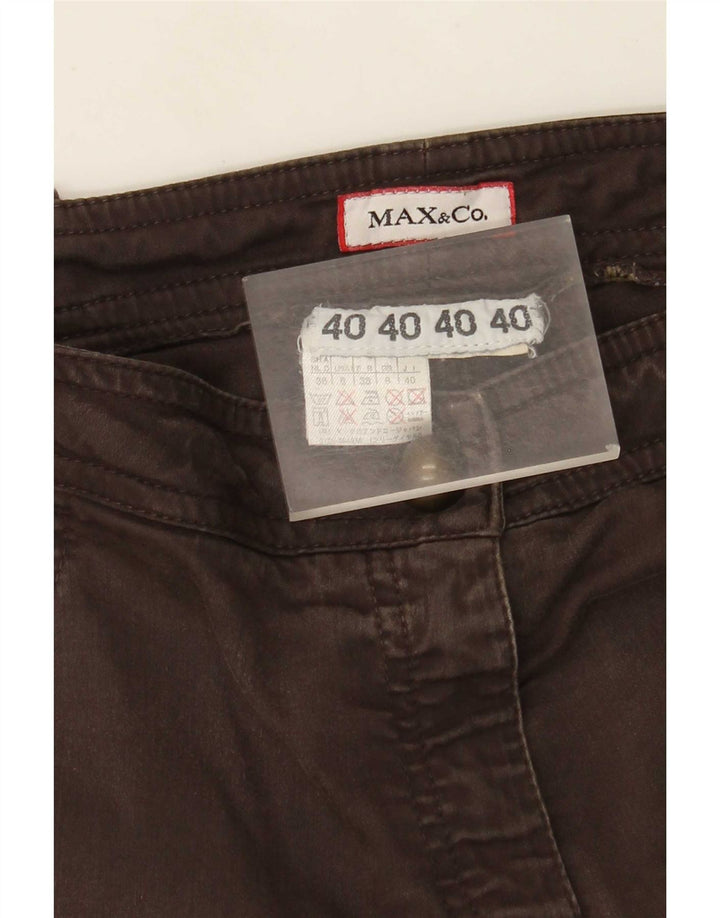 Max&Co. Dame Slim Cargo Bukser UK 8 Small W30 L29 Brun