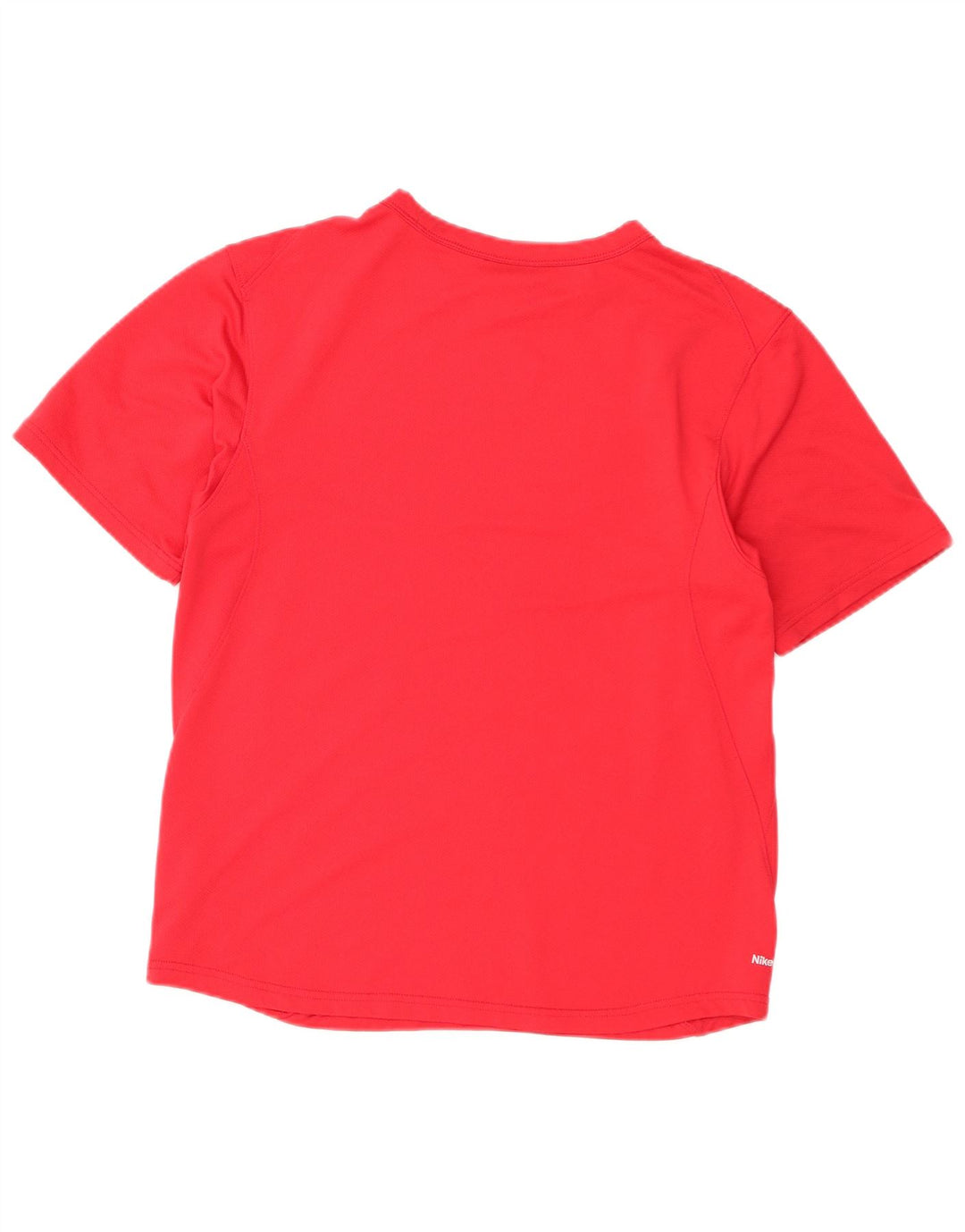 Nike Herre T-Shirt Top UK 39/41 Medium Rød Polyester