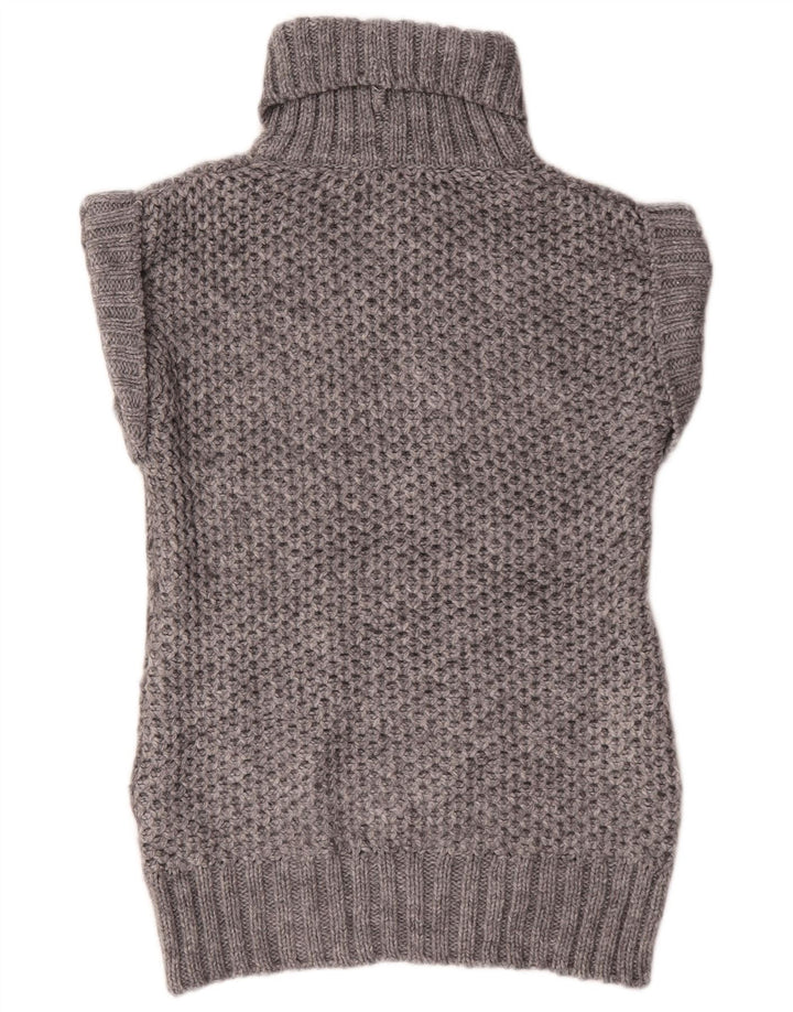 Marks & Spencer Dame Oversized Jumper Sweater UK 8 Small Grå Akryl