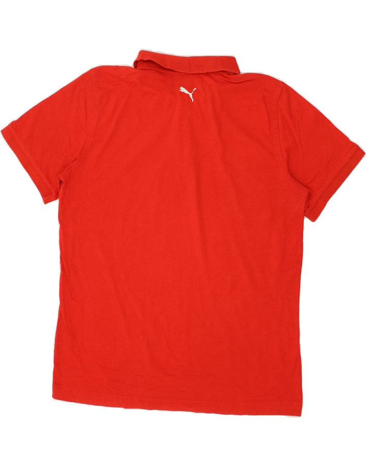 PUMA Mens Polo Shirt XL Red Cotton | Vintage Puma | Thrift | Second-Hand Puma | Used Clothing | Messina Hembry 