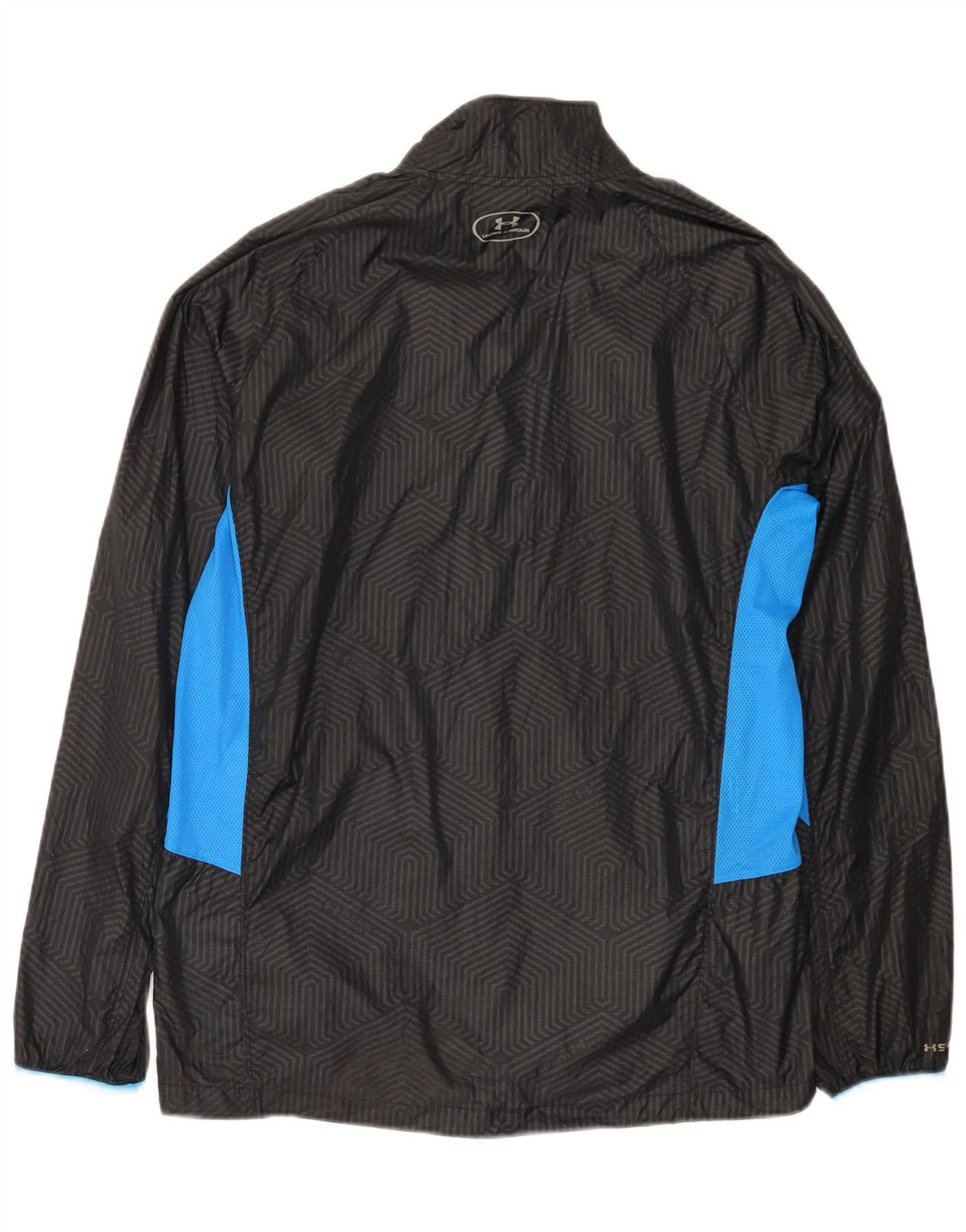 Under Armour Regnjakke til mænd UK 38 Medium Sort Colourblock Nylon